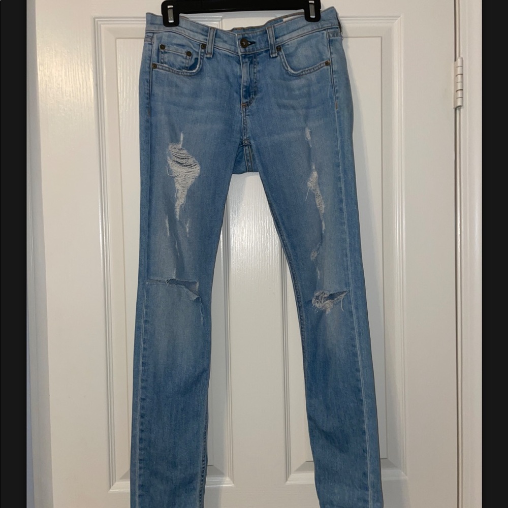 Rag And Bone The Dre Skinny Jeans Light Wash